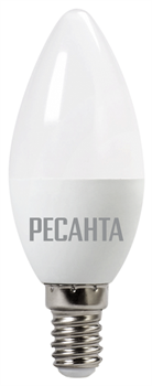 Лампа светодиодная Ресанта LL-R-C37-5W-230-4K-E14 - фото